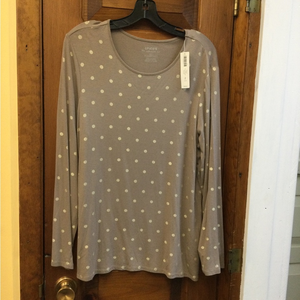 CHICO’S TOP, NWT, SIZE 2